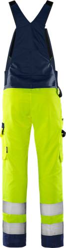 Fristads High Vis Green Latzhose Kl. 2 1030 GPLU - Warnschutz-Gelb/Marine/C158 131985-171-C158