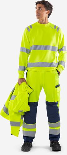 Fristads High Vis Sweatshirt Kl. 3 7862 GPSW - Warnschutz-Gelb/4XL 301023-130-4XL