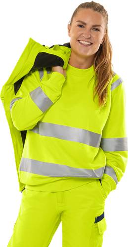 Fristads High Vis Sweatshirt Kl. 3 7862 GPSW - Warnschutz-Orange/XS 301023-230-XS