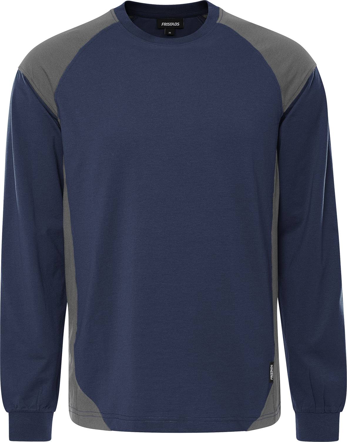 FRISTADS 301171-586 Schweres Langarm-T-Shirt 7071 GTM Gr.XL Marine/Dunkelgrau