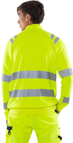 Fristads High Vis Sweatjacke Kl. 3 7863 GPSW - Warnschutz-Gelb/S 301024-130-S