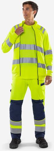 Fristads High Vis Sweatjacke Kl. 3 7863 GPSW - Warnschutz-Orange/2XL 301024-230-2XL