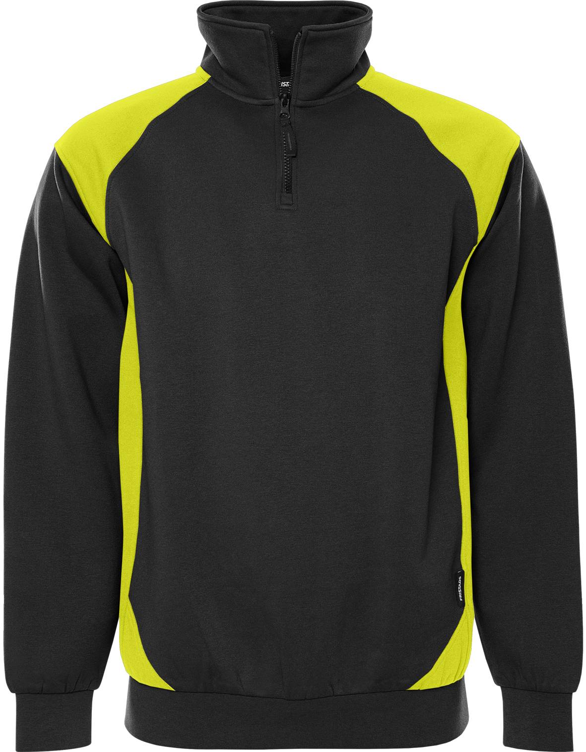 FRISTADS 300511-982 Sweatshirt 7048 GSM Gr.S Schwarz/Gelb