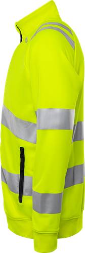 Fristads High Vis Sweatjacke Kl. 3 7863 GPSW - Warnschutz-Gelb/L 301024-130-L