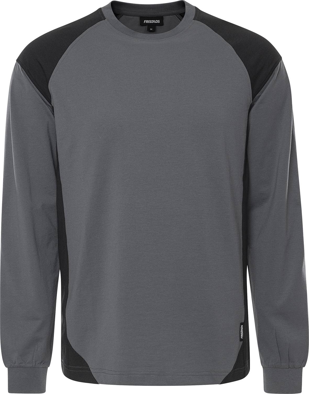 FRISTADS 301171-896 Schweres Langarm-T-Shirt 7071 GTM Gr.L Grau/Schwarz