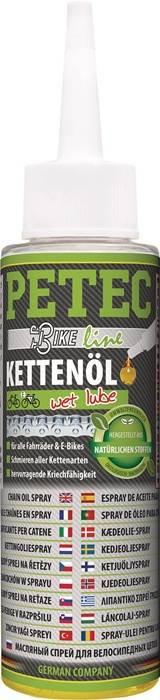 PETEC 70560 Kettenöl Wet Lube 100ml transp.Tropfflasche PETEC zur Schmierung