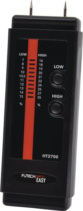 FUTECH Elektronisches Feuchtemessgerät HT2700-2pins 0 %-85% RH FUTECH in Tasch