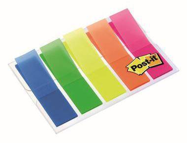 POST-IT 110261599 Post-it Haftstreifen Inde x Mini 683HF5 leuchtfarbe n 5 St./Pa