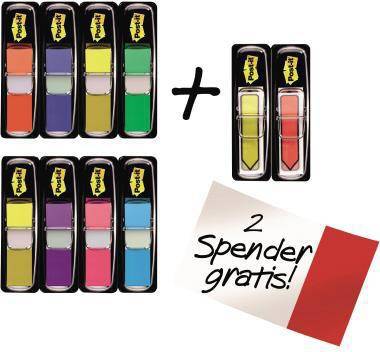 POST-IT 164226299 Post-it Haftstreifen Inde x Mini Promotion 683-VAD1 farbig +2