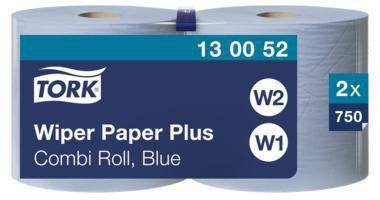 TORK 496016900 Tork Putztuch 130052 2lag ig 23,5cmx255m 750Bl. bl 2 Rl./Pack.