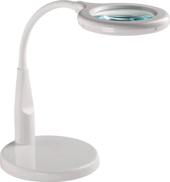 9221 LED-Lupenleuchte Glaslinse 88,9 (3,5'') weiß runder Kopf Glaslinse