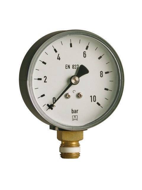 AFRISO 63614 Manometer RF 100, G 1/2Zoll B, radial, 0/10 bar
