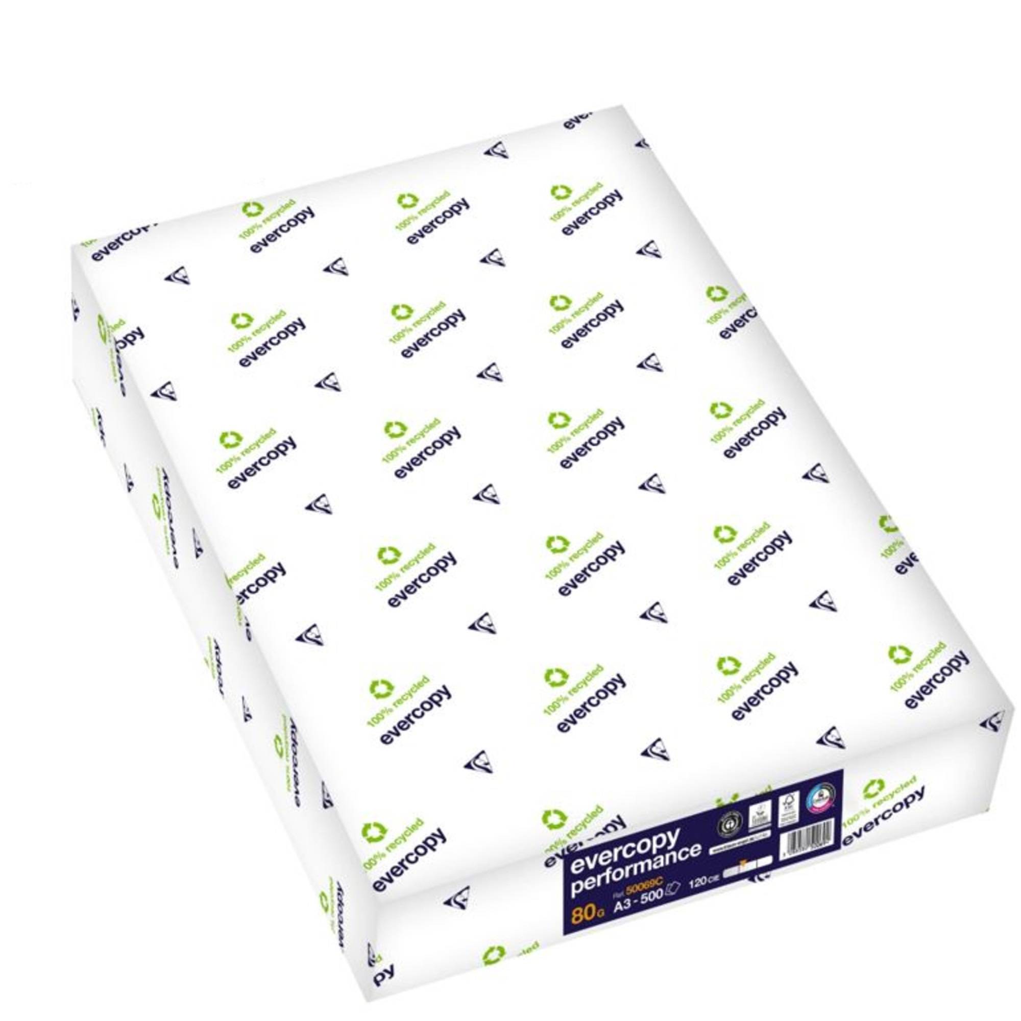 Clairefontaine Evercopy 50069C Kopierpapier - A3 - 80g - 500 Bl - Weiß