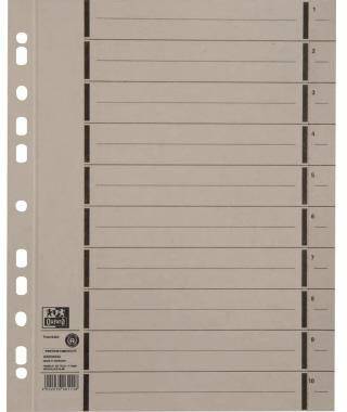 OXFORD 121009780 Oxford Trennblatt 4000046 68 DIN A4 250g Karton gra u 100 St./P