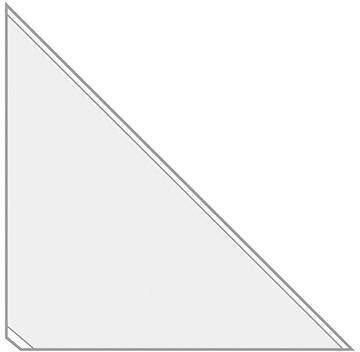 VELOFLEX 126196903 Veloflex Dreiecktasche 22 11100 14x14cm sk PP gk 10 0 St./Pac