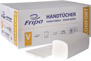 FRIPA 446230201 Fripa Papierhandtuch Comf ort 4042102 25x23cm 20x16 0Bl. Fripa