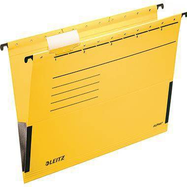 LEITZ 122011610 Leitz Hängetasche ALPHA 1 9860015 A4 Karton gelb 25 St./Pack.