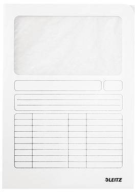 LEITZ 125301201 Leitz Sichtmappe 39500001 DIN A4 oben/rechts offen ws 100 St./Pa