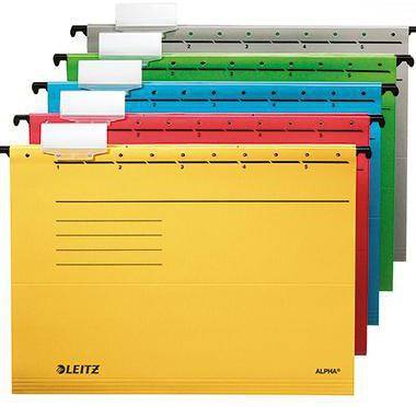 Leitz Hängemappe ALPHA 19850015 A4 oben/seitl. offen gelb 25 St./Pack.