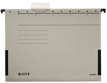 LEITZ 122011680 Leitz Hängetasche ALPHA 1 9860085 A4 Karton grau 25 St./Pack.
