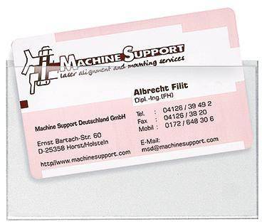 Veloflex Visitenkartentasche VELOCOLL 2209100 PP tr 100 St./Pa