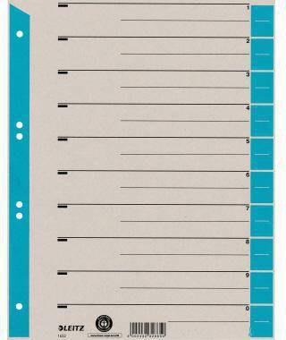 LEITZ 121019852 Leitz Trennblatt 16520030 DIN A4 230g Karton hellb lau 100 St./P