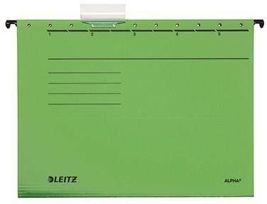 LEITZ 122011560 Leitz Hängemappe ALPHA 19 850055 A4 oben/seitl. off en grün 25 S
