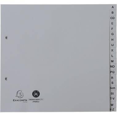 EXACOMPTA 121003680 Exacompta Register 1723B 2/3 A4 PP A-Z grau A-Z Register