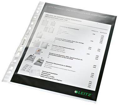 LEITZ 126054200 Leitz Prospekthülle 47700 002 DIN A4 0,08mm PP gk 1 00 St./Pa