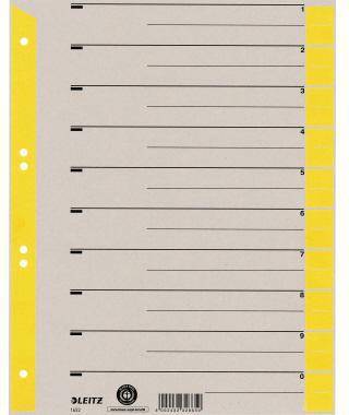 LEITZ 121019810 Leitz Trennblatt 16520015 DIN A4 230g Karton gelb 100 St./Pack.