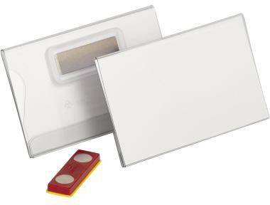 DURABLE 124028903 DURABLE Namensschild 8244 19 90x54mm tr 25St. Magnetschilde