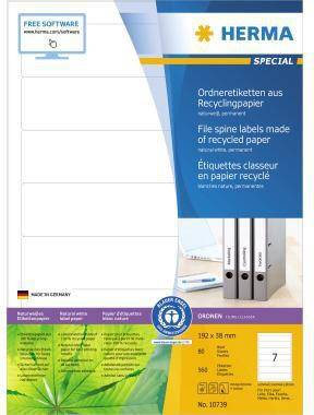 HERMA 129063201 HERMA Etikett 10739 RC 19 2x38mm nws 560St Ideal zum Adressie