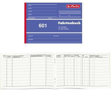 HERLITZ 114006400 Herlitz Fahrtenbuch 601 8 40645 DIN A6 quer 40Blatt Herlitz