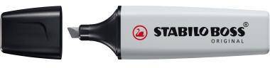 STABILO 304013481 STABILO Textmarker Boss 7 0/194 2+5mm pastel seiden grau Der