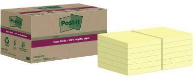 POST-IT 111669810 Post-it Haftnotiz Super S ticky Recycling 622 RSS12 CY ge 12 S