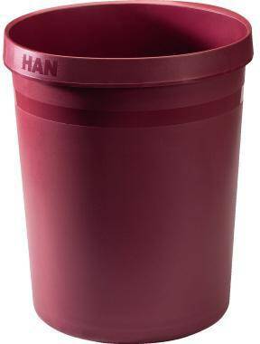 HAN 435000930 HAN Papierkorb KARMA 1819 8-17 18Liter Kunststoff ö ko-rot Ein K