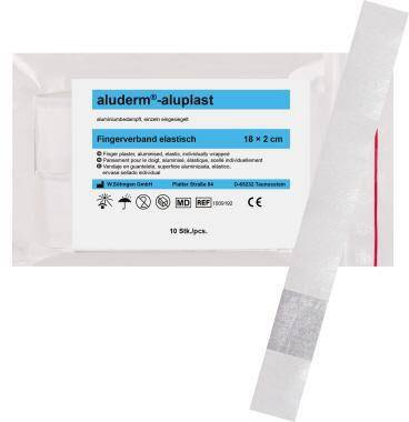 ALUDERM 195079200 aluderm Fingerverband alu plast 1009192 18x2cm 10 S t./Pack.