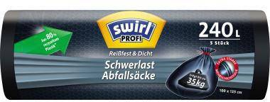 SWIRL 445015400 Swirl Schwerlast-Abfallsa ck 216199 240l 5St. Extrem reißfest