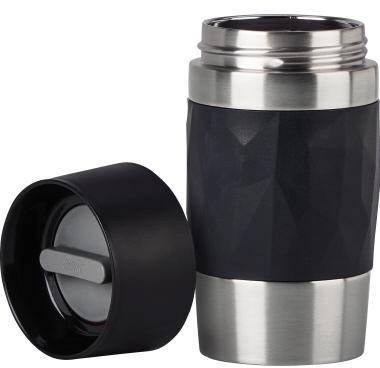 EMSA 439063390 EMSA Isolierbecher TRAVEL MUG COMPACT N2160100 0,3 l schwarz Ne