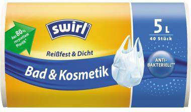 SWIRL 445015000 Swirl Müllbeutel 215642 T ragegriff 5l 40 St./Pack. Mit prakt
