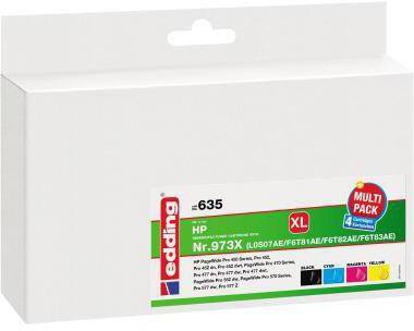 EDDING 101050992 edding Tintenpatrone 18-6 35 wie HP 973X sw/c/m/g 4 St./Pack.