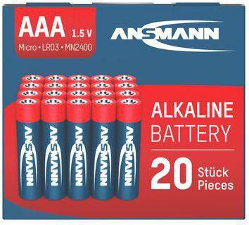 ANSMANN 190025700 ANSMANN Batterie 5015538 Alkaline Micro AAA LR03 2 0St. ANSM