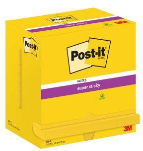 POST-IT 111672010 Post-it Haftnotiz 655-S 7 6x127mm 90Bl gelb 12 St./ Pack. Po