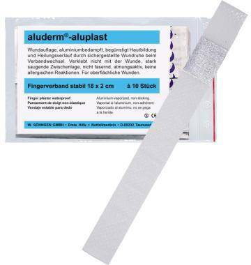 ALUDERM 195016700 aluderm Fingerverband 100 9161 18x2cm 10 St./Pack. aluderm®