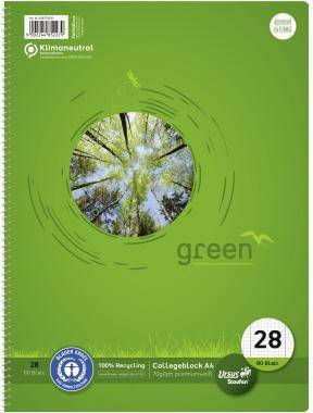 STAUFEN 111008802 Staufen Collegeblock Gree n 608575020 DIN A4 70g ka r. 80Bl