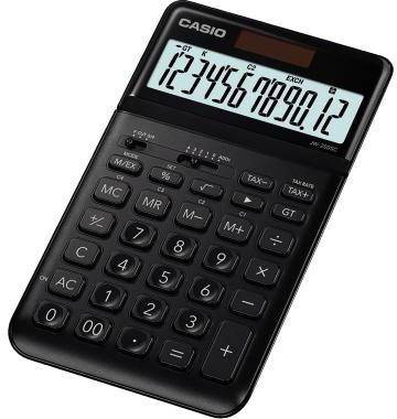 CASIO 700007090 CASIO Tischrechner JW-200 SC-BK-W-EP schwarz Display mit Rech