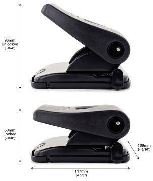 RAPESCO 124025190 Rapesco Locher 827-P PF82 7PB2 2fach 30Blatt schwar z Robust