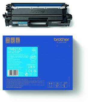 BROTHER 102366250 Brother Toner TN821XLC 9. 000Seiten cyan Brother Toner Orig