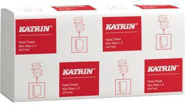 KATRIN 446020101 Katrin Papierhandtuch Non Stop L2 61594 2lg. 20,3x 32cm weiß 3.