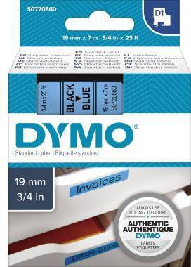 DYMO 124111250 DYMO Schriftbandkassette D1 S0720860 19mmx7m sw au f bl DYMO® D
